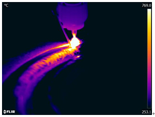 焊接熱成像圖