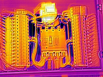 FLIR E8紅外熱像儀拍攝電氣柜紅外熱圖