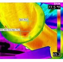 煉油設備腐蝕部位的紅外熱成像儀檢測